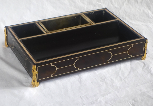 Louis XIV style Boulle marquetry inkwell - Napoleon III period - 19th century circa 1850