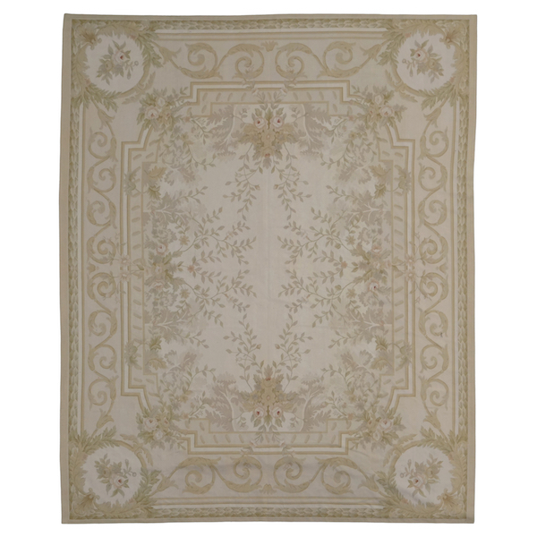 Louis XVI style Aubusson carpet, 19th century - Napoleon III production - 457cm x 360cm