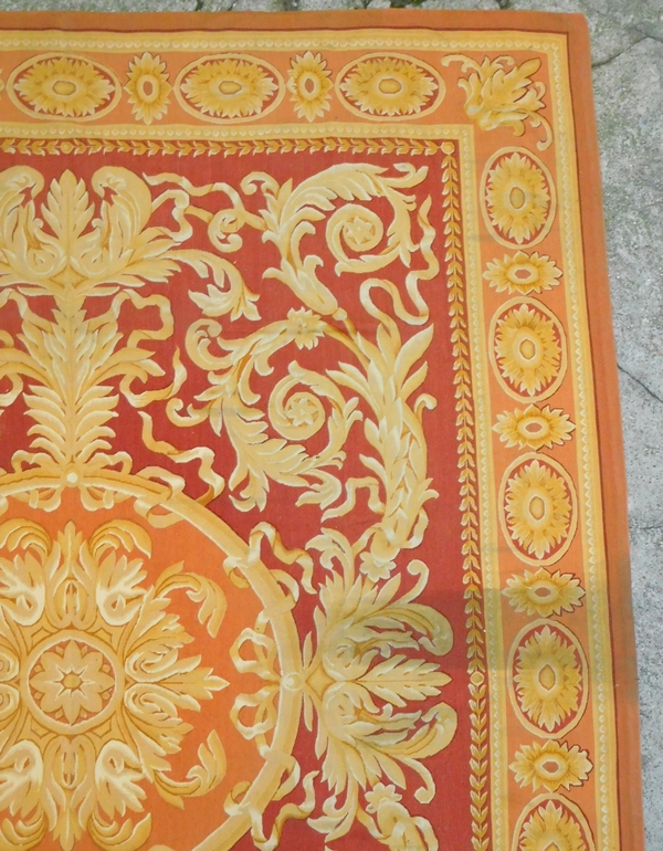 Tapis d'Aubusson de style Empire Restauration, époque XIXe - 350cm x 260cm