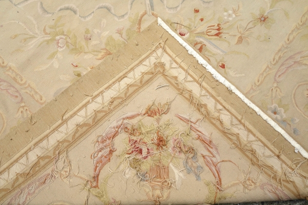 Grand tapis d'Aubusson de style Louis XVI, époque Napoléon III - 512cm x 396cm