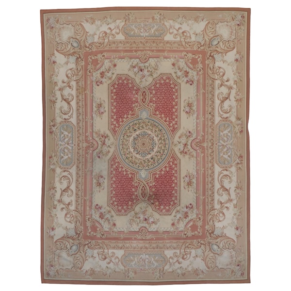 Grand tapis d'Aubusson de style néoclassique - 371cm x 264cm