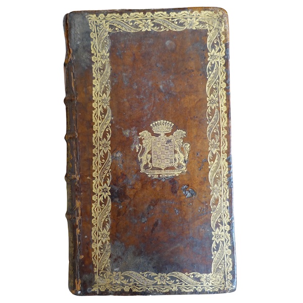 18th century book turned into a hiding place, Count coat of arms