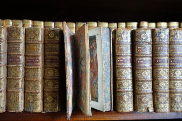 18th century book turned into a hiding place, Count coat of arms