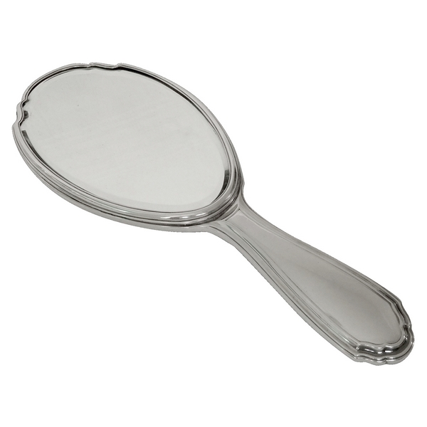 Tetard Frères : French Antique sterling silver mirror