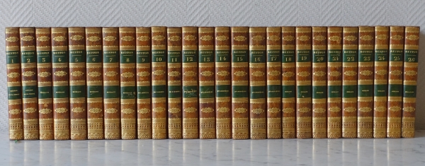The complete works of Buffon - 26 volumes - beautiful full leather book cover - 1829