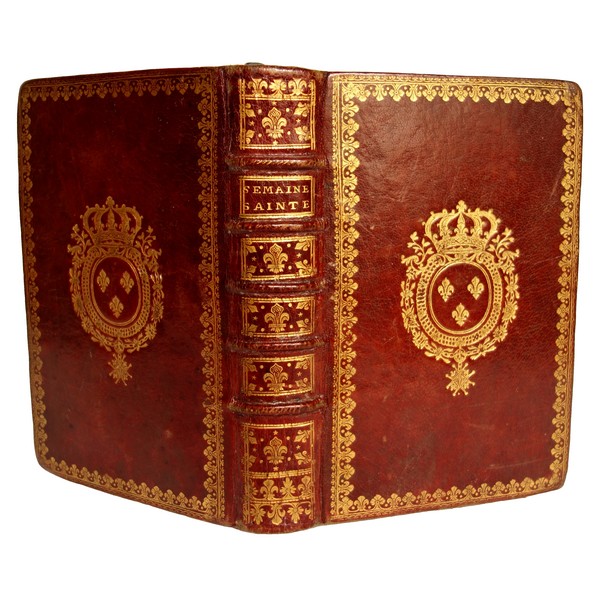 Livre royal - l'Office de la Semaine Sainte, aux armes de Louis XV, souvenir historique