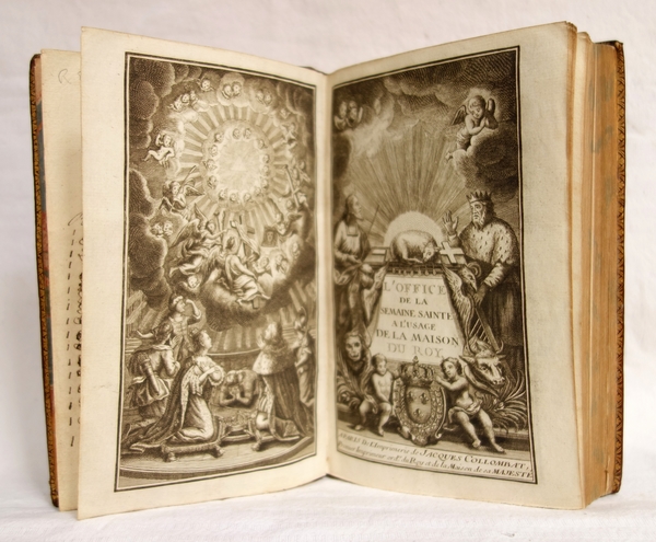 Livre royal - l'Office de la Semaine Sainte, aux armes de Louis XV, souvenir historique