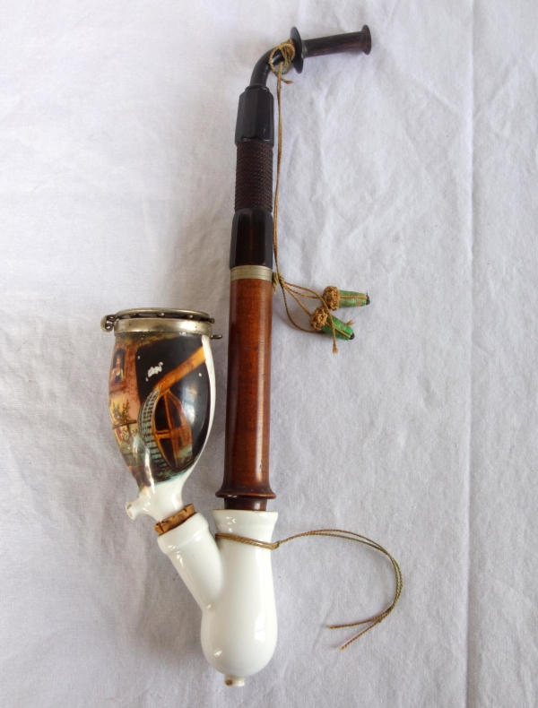 German porcelain pipe - Bavaria, 19th century