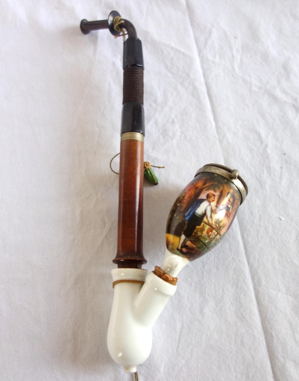 German porcelain pipe - Bavaria, 19th century