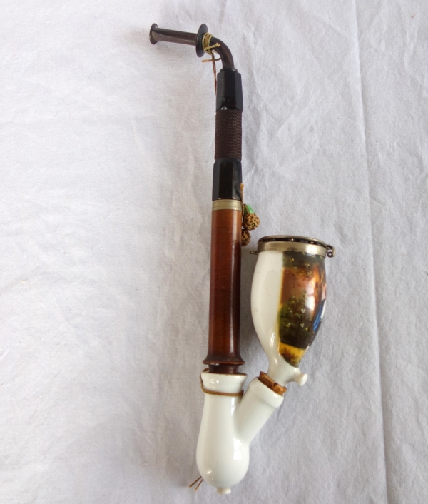 German porcelain pipe - Bavaria, 19th century