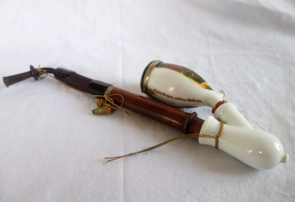German porcelain pipe - Bavaria, 19th century