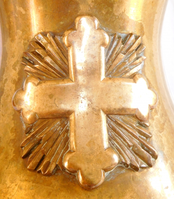 Tall antique ormolu candle or torchere, French Restoration period, early 19th century - 127cm