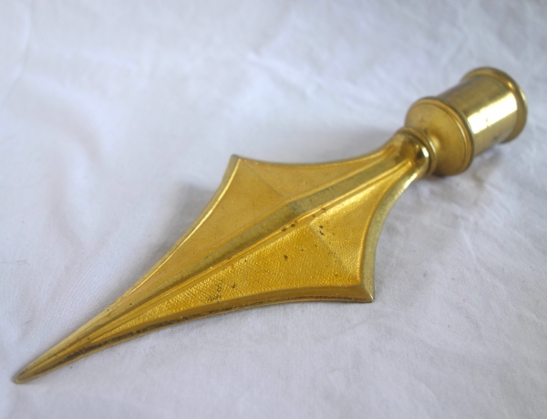 Ormolu flagpole point - French 3rd Republic
