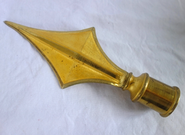 Ormolu flagpole point - French 3rd Republic