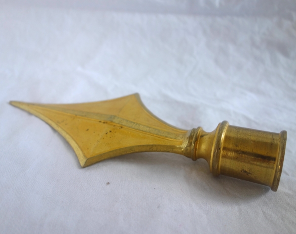 Ormolu flagpole point - French 3rd Republic