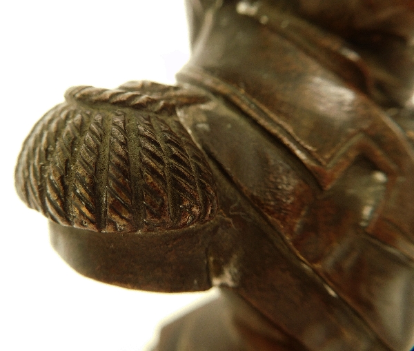 Bronze royalist paperweight - bust of Louis XVIII King of France, early 19th century circa 1820