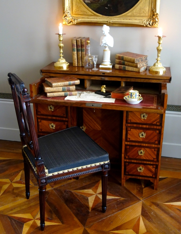 Empire ebony and ormolu paper weight, early 19th century
