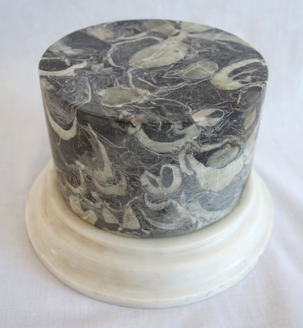 Breche marble base, Louis XVI style, 20th century Italian production