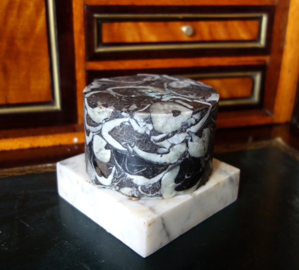 Breche marble base, Louis XVI style, 20th century Italian production