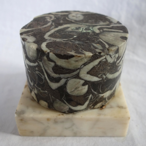 Breche marble base, Louis XVI style, 20th century Italian production