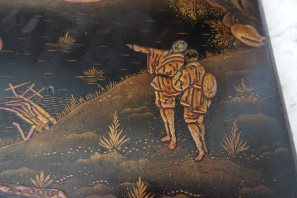 Large Japanese lacquer desk blotter - circa 1900