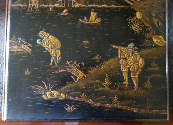 Large Japanese lacquer desk blotter - circa 1900