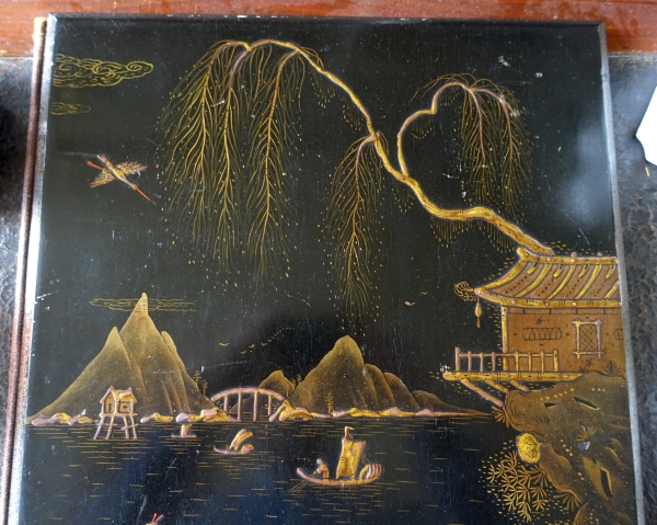 Large Japanese lacquer desk blotter - circa 1900