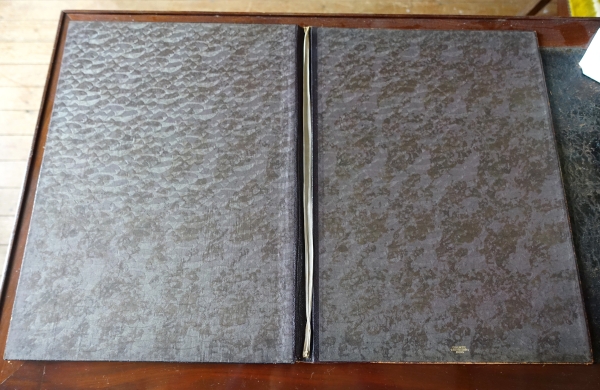 Large Japanese lacquer desk blotter - circa 1900