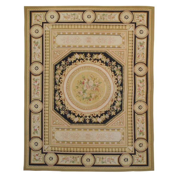 Neo classical style Aubusson carpet, late 19th century - 380cm x 270cm