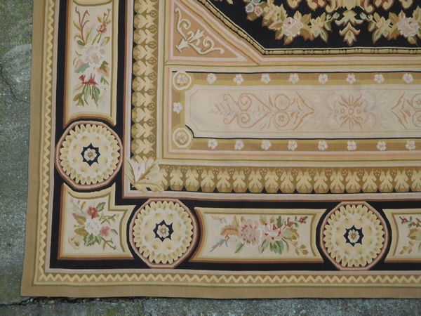 Neo classical style Aubusson carpet, late 19th century - 380cm x 270cm
