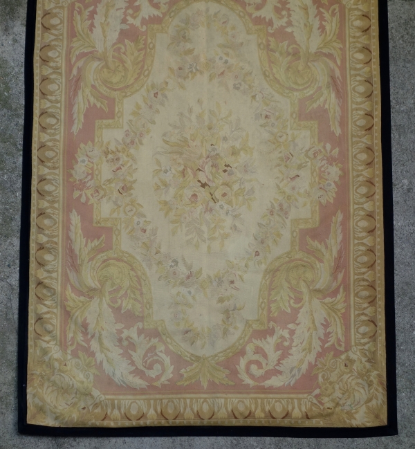 Tapis d'Aubusson de style Louis XVI, époque Napoléon III - 254cm x 171cm