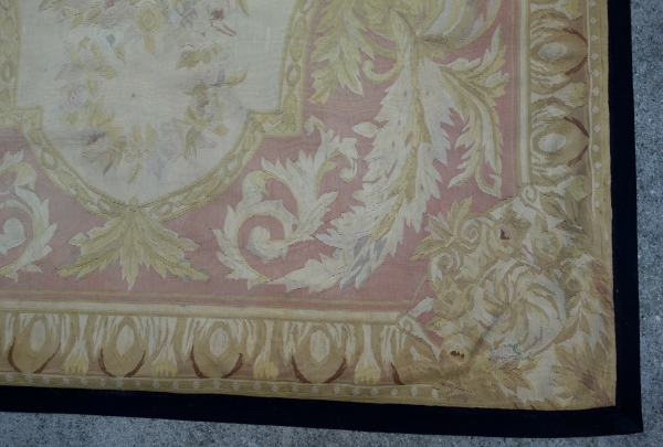 Tapis d'Aubusson de style Louis XVI, époque Napoléon III - 254cm x 171cm