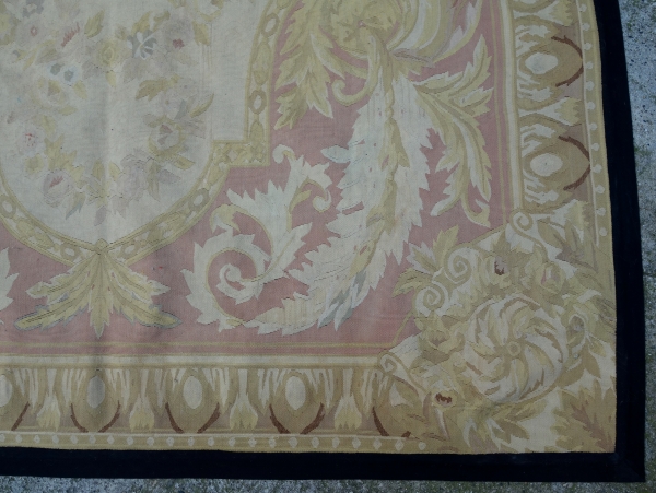 Louis XVI style Aubusson rug, Napoleon III period - 254cm x 171cm