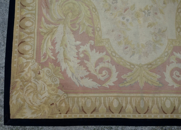 Louis XVI style Aubusson rug, Napoleon III period - 254cm x 171cm