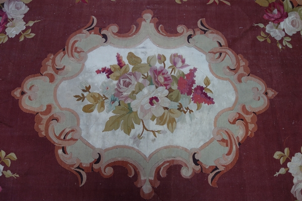 Tapis d'Aubusson de style Louis XV, époque XIXe Napoléon III - 301cm x 210cm