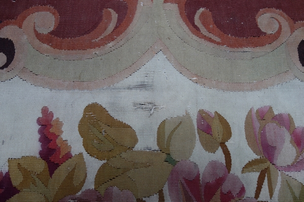 Louis XV style Aubusson carpet, 19th century - Napoleon III production - 301cm x 210cm