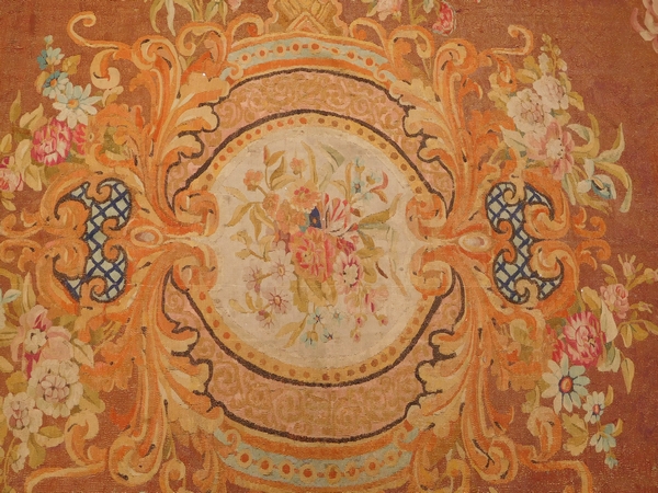 Aubusson carpet, Louis XV style, Napoleon III production (19th century) - 352cm x 286cm