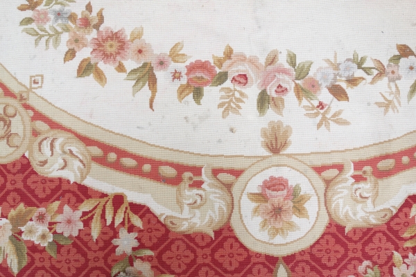 Louis XVI style Aubusson carpet, 19th century - Napoleon III production 415cm x 292cm