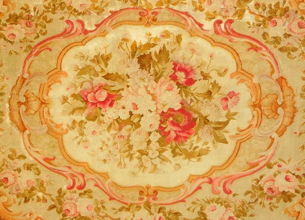 Grand tapis d'Aubusson de style Louis XV, époque XIXe Napoléon III - 340cm x 250cm