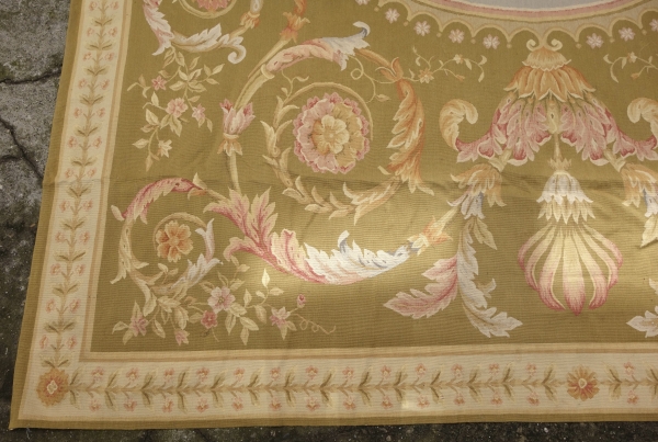 Tapis d'Aubusson de style Empire Restauration, époque XIXe - 372cm x 265cm