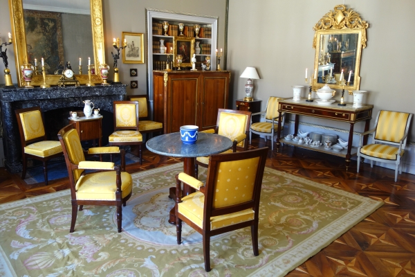 Tapis d'Aubusson de style Empire Restauration, époque XIXe - 372cm x 265cm