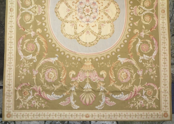 Tapis d'Aubusson de style Empire Restauration, époque XIXe - 372cm x 265cm