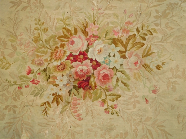 Large Louis XVI style Aubusson carpet, 19th century - Napoleon III production - 415cm x 344cm