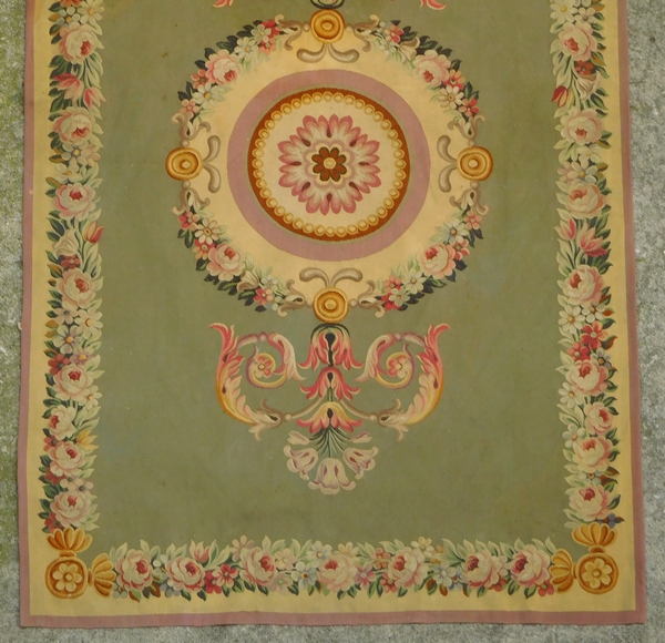 Aubusson carpet, Empire style, Napoleon III production (19th century) - 220cm x 143cm