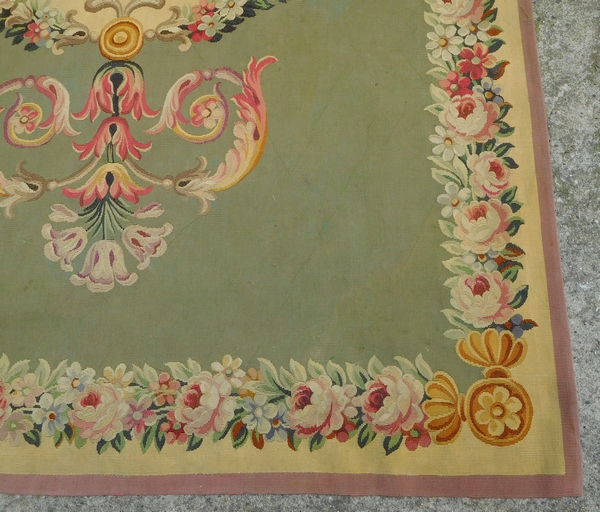 Aubusson carpet, Empire style, Napoleon III production (19th century) - 220cm x 143cm