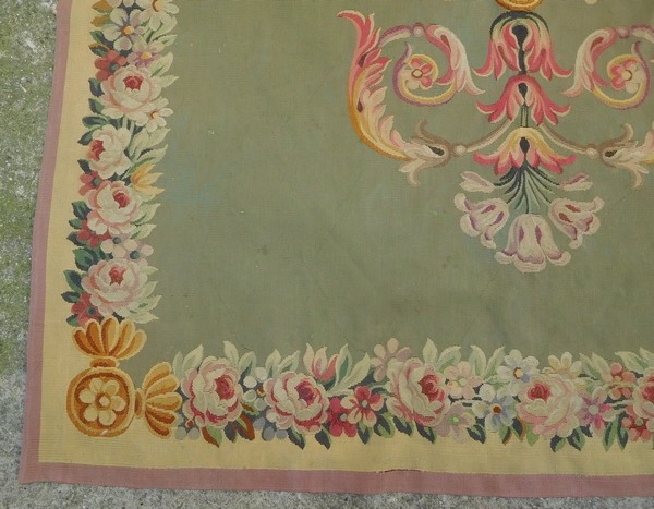 Aubusson carpet, Empire style, Napoleon III production (19th century) - 220cm x 143cm