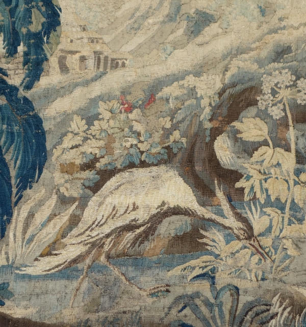 Large Louis XV Aubusson tapestry : the Chinese pagoda after Pillement 268cm x 340cm