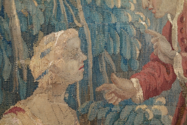 Louis XV Aubusson tapestry - 18th century : pastoral scene - 257cm x 172cm