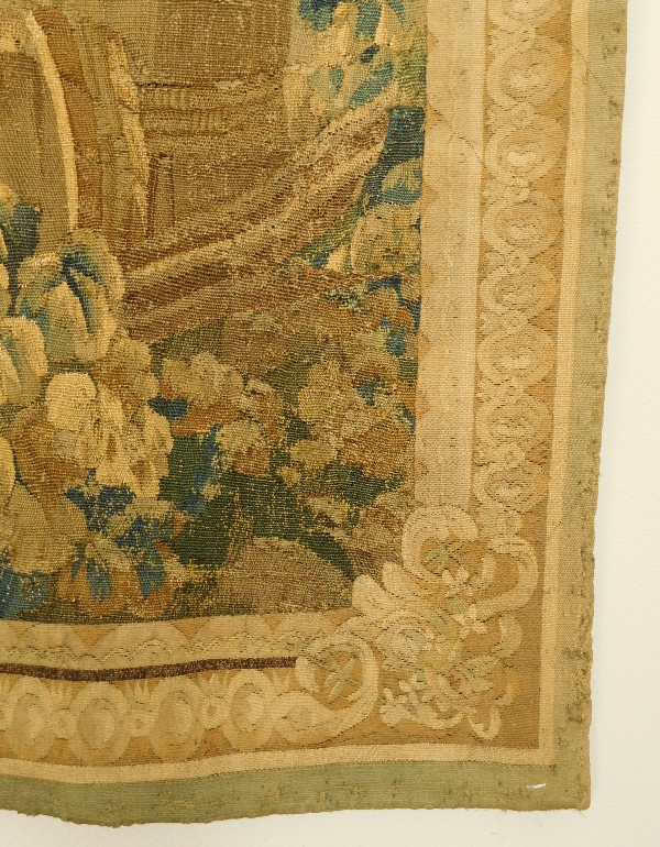 Aubusson tapestry, wool & silk, Louis XVI period, 18th century - 221cm X 228cm