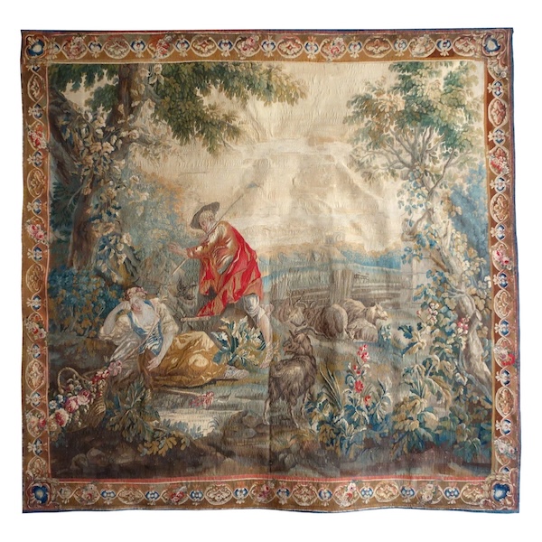 Polychromatic Aubusson tapestry, mid 18th century - 248cm x 256cm